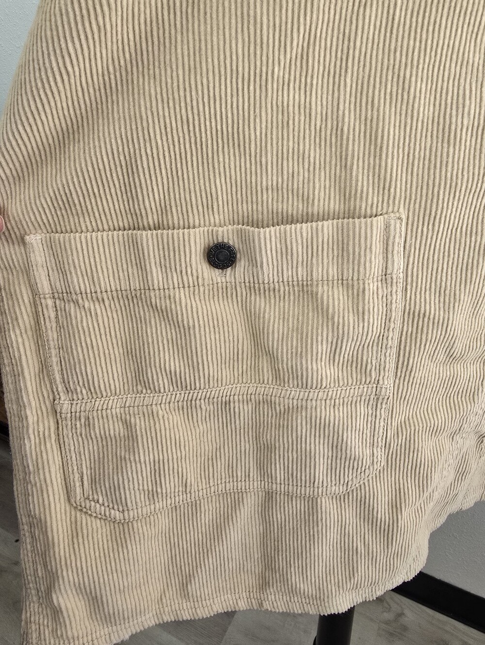 Free People We The Free Overall Smock Mini Dress Tan Size XL - Picture 7 of 11